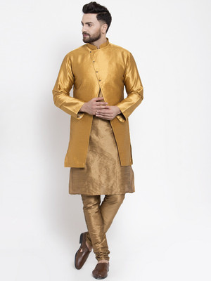 ABH Lifestyle Men Kurta Pyjama Ethnic Jacket Set