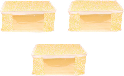 PRAHAN INTERNATIONAL Saree Cover Set of 3 P-1978005(Yellow)