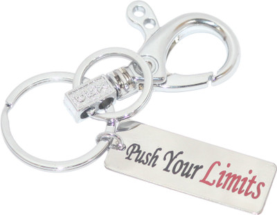 Aura Push Your Limits Inspirational Motivational Hook Keyring Key Chain