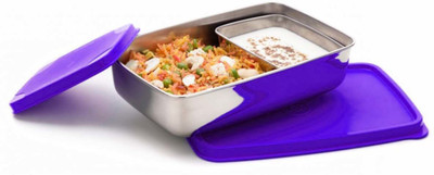Signoraware Compact steel lunch box big 2 Containers Lunch Box(1050 ml)