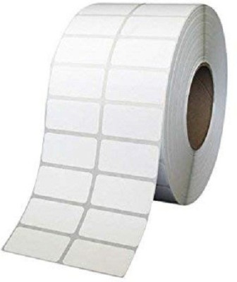 SKYZONE Barcode Labels 50x25 MM, 4000 Labels In 1 Roll Self-Adhesive Paper Label(White)