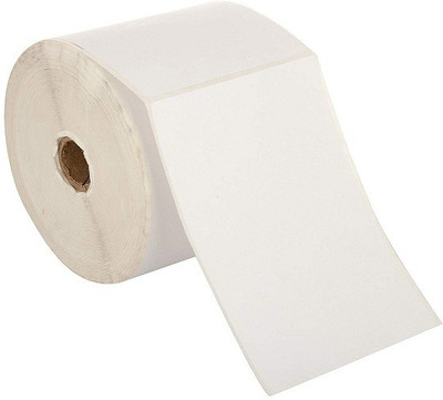 SKYZONE Barcode Shipping Label Stickers 100x75 MM 500 Label In 1 Roll Self Adhesive Paper Label(White)