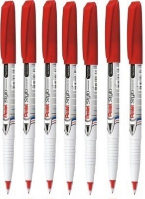 PENTEL Stylo JM11 Signature Pen Red - 07pcs Fountain Pen(Pack of 7, Red)