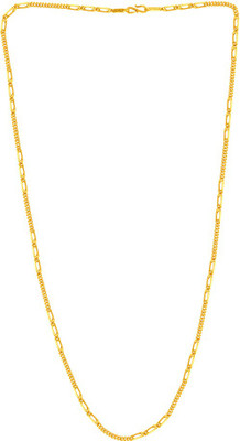 PC Chandra Jewellers GOLDLITES Long and Short Chain Yellow Gold Precious Chain(22kt)