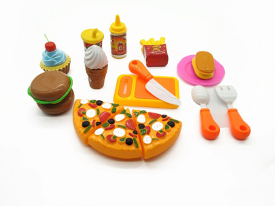Luxula 15Pcs Fast Food Kitchen Play Set