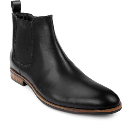 SHENCES Boots For Men(Black , 6)