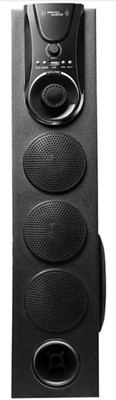 Depth Audio MeadowlarK - FLOOR STANDING SOUND BAR 175 W Bluetooth Tower Speaker(BLACK WITH SILVER FIXTURES, 2.1 Channel)