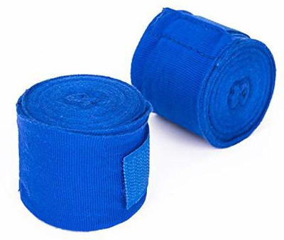DreamPalace India Gym Gloves With Long Hand Wrap Gym & Fitness Gloves(Blue)