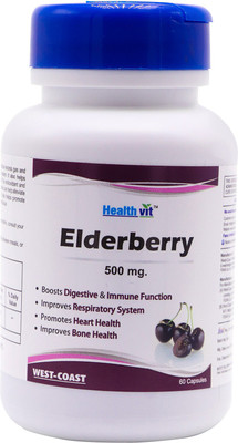 HealthVit Elderberry 500 mg – 60 Capsules(60 No)