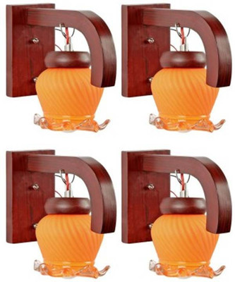 TrendyHouse Uplight Wall Lamp Without Bulb(Pack of 4)
