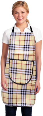 RS Creations Nylon Home Use Apron - Free Size(Brown, Single Piece)