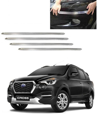 PRTEK Plastic Car Bumper Guard(Silver, Pack of 4, Renault, S-Cross)