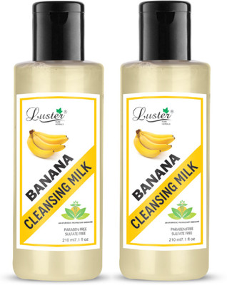 Luster Banana Cleansing Milk, Helps Refreshing & Smooth Skin, For All Skin Types Face Wash(420 ml)