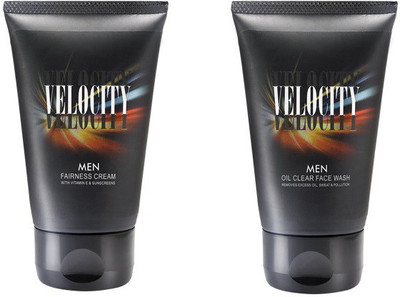 VELOCITY OIL CLEAR FACE WASH AND FAIRNESS CREAM(2 Items in the set)