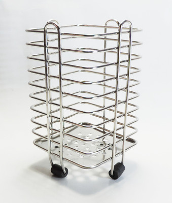 Epraiser Empty Cutlery Holder Case(Silver  Holds 10 Pieces)