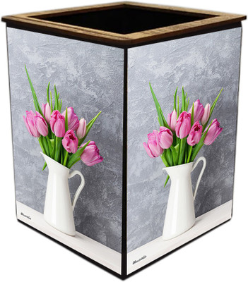 Poster N Frames 1 Compartments wooden pen stand(Multicolor)