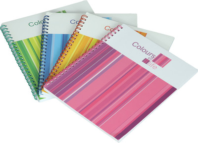 MAHAVIR Colours of Life Mini Writing Pad Ruled 80 Pages(Assorted, Pack of 4)