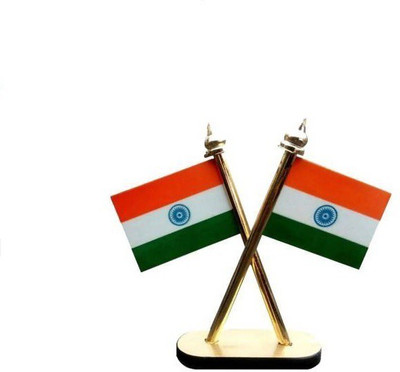 OPZET INDIA Car Dashboard Flag Rectangle Car Dashboard Flag(Nylon)