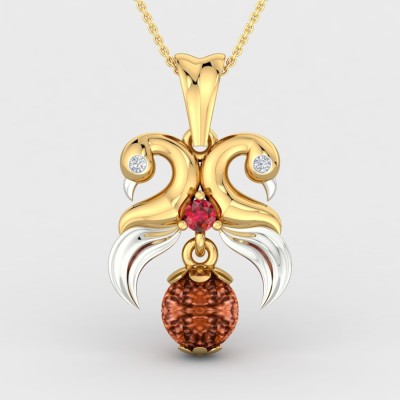 ShipJewel Swan Rudra Pendant-18KT Gold 18kt Diamond, NA Yellow Gold Pendant