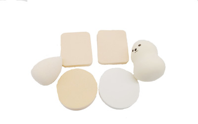 Magnusdeal Makeup Preminum Beauty Sponge Blender Puff Set - LATEX-FREE & VEGAN , Mutipurpose Shape and Colours - Set of 6