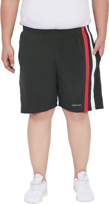 bigbanana Solid Men Black Regular Shorts