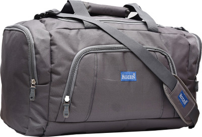 Rozen (Expandable) ROZ-501-GREY 22 Inch 55 Liters Heavy Dutty Travel Luggage Bag Travel Duffel Bag Duffel Without Wheels