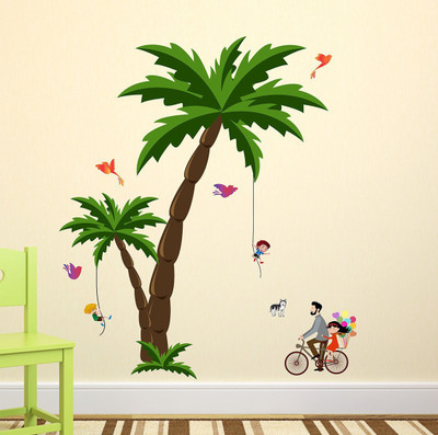 Wallzone 120 cm Kids Colorful Tree Removable Sticker(Pack of 1)