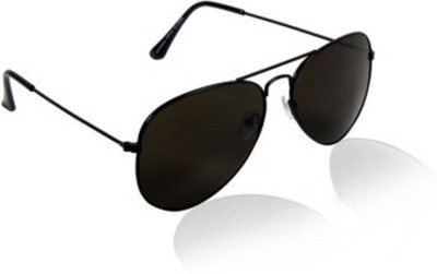 I Flash Aviator Sunglasses(For Men & Women, Black)