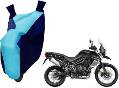 WolkomHome Two Wheeler Cover for Triumph(Tiger 800 XCA, Blue, Clear)