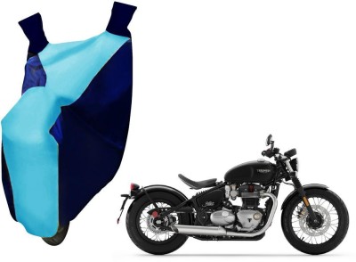 WolkomHome Two Wheeler Cover for Triumph(Bobber 350, Blue, Clear)