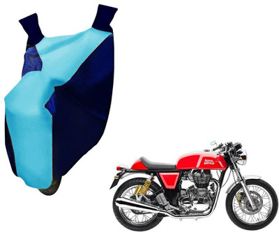 WolkomHome Two Wheeler Cover for Royal Enfield(Continental GT, Blue, Clear)