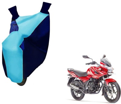 WolkomHome Two Wheeler Cover for Bajaj(Discover 150 f, Blue, Clear)