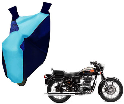 WolkomHome Two Wheeler Cover for Royal Enfield(Bullet 350, Blue, Clear)