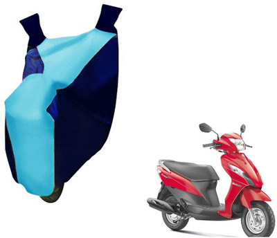WolkomHome Two Wheeler Cover for Suzuki(Blue, Clear)