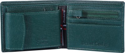 DEZiRE CRAfTS Men Trendy, Travel, Evening/Party, Formal, Casual, Ethnic Green Artificial Leather Wallet(12 Card Slots)