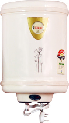 Sunhot Steel 15 L Storage Water Geyser(Ivory)
