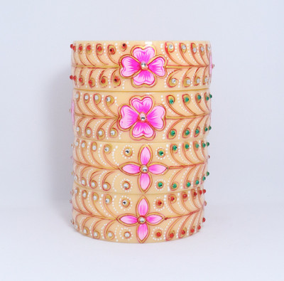 RRR Handicrafts Plastic Bangle Set(Pack of 4)
