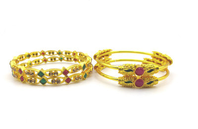 Sangita Alloy Gold-plated Bangle