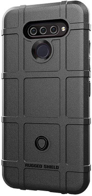 Elica Bumper Case for LG Q60(Black, Rugged Armor, Pack of: 1)