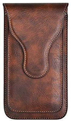 Elica Pouch for realme 5(Brown, Magnetic Case, Pack of: 1)