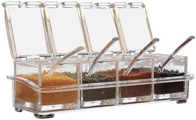 MOSHTU Plastic Spice Container  - 5 ml(Clear)