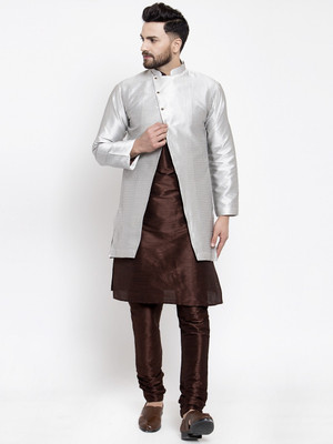 ABH Lifestyle Men Kurta Pyjama Ethnic Jacket Set