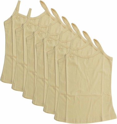 khwahish Camisole For Girls(Beige, Pack of 6)