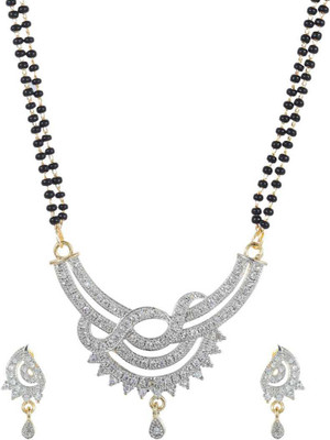 Krishna Creation Alloy Gold-plated Silver Jewellery Set(Pack of 1)