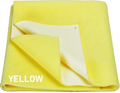 Keviv Cotton Baby Bed Protecting Mat(Yellow, Extra Large)