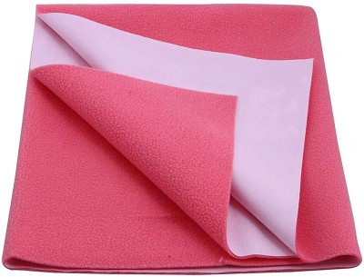 Keviv Cotton Baby Bed Protecting Mat(Dark Pink, Medium)