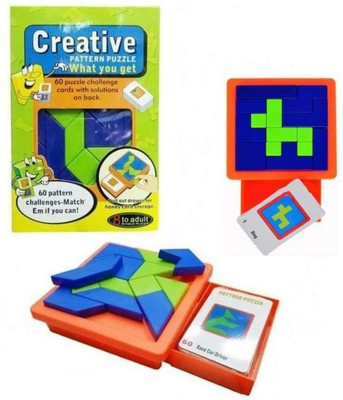 TEMSON Creative Pattern Puzzle Blocks, Learning & Educational Pattern Puzzle Toys Set for Kids(1 Pieces)