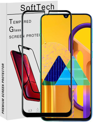 SoftTech Edge To Edge Tempered Glass for Samsung Galaxy M30s(Pack of 1)