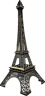 AFTERSTITCH metal Eiffel tower Decorative Showpiece  -  17 cm(Brass, Multicolor)