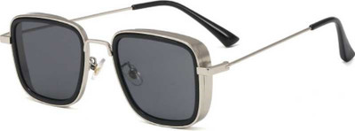 FERRET Rectangular Sunglasses(Black)